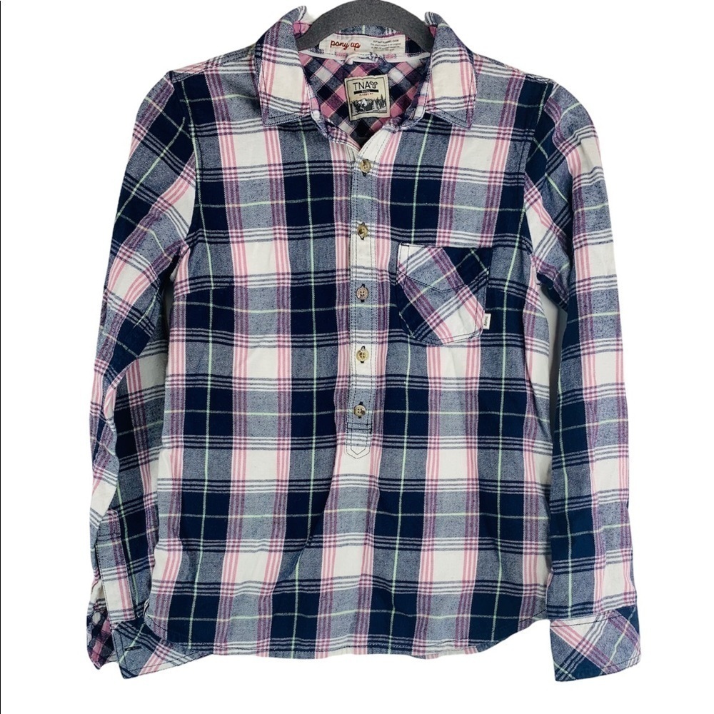 Tna Classic Fit Flannel Button down Shirt Size S